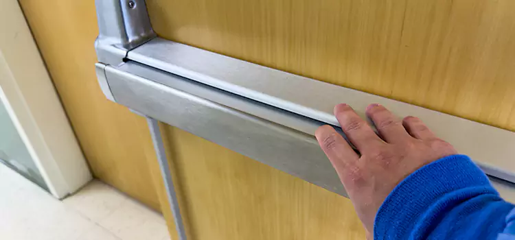 Installing a Push Bar on a Door Mankato